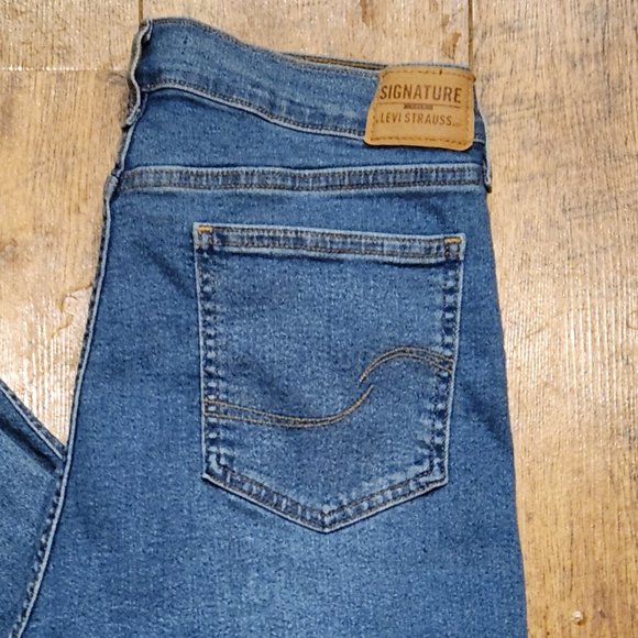 LEVI'S SIGNATURE Heritage High-Rise Straight Women's Jeans - Sz 16 - Picture 5 of 7